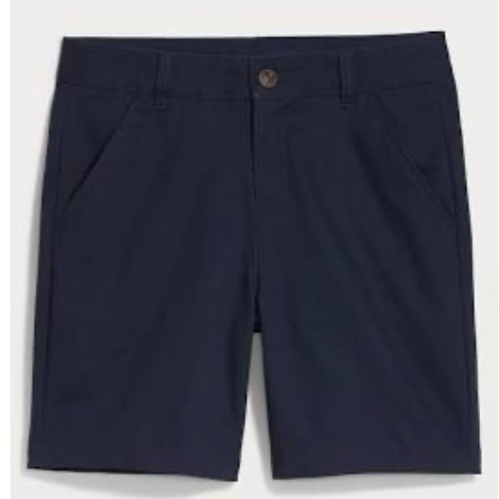 NWT Old Navy High-Rise Bermuda Shorts 7” with Adjustable Waist- Inkwell - Size 6